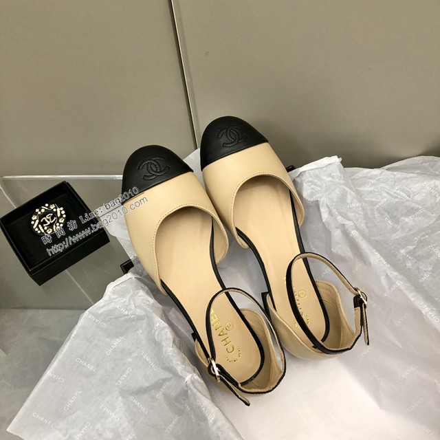 Chanel香奈兒2022春款系列瑪麗珍鞋女士單鞋平底鞋圓頭單皮鞋 dx3063